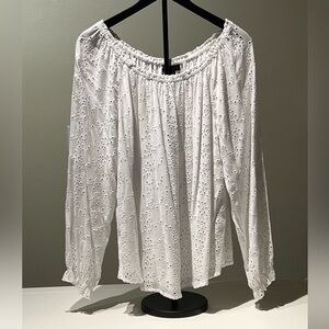 Sanctuary White Eyelet Blouse w/lining
